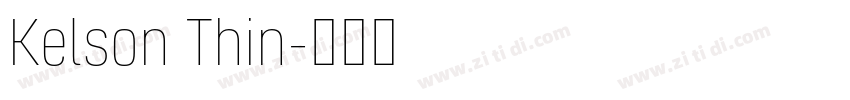 Kelson Thin字体转换